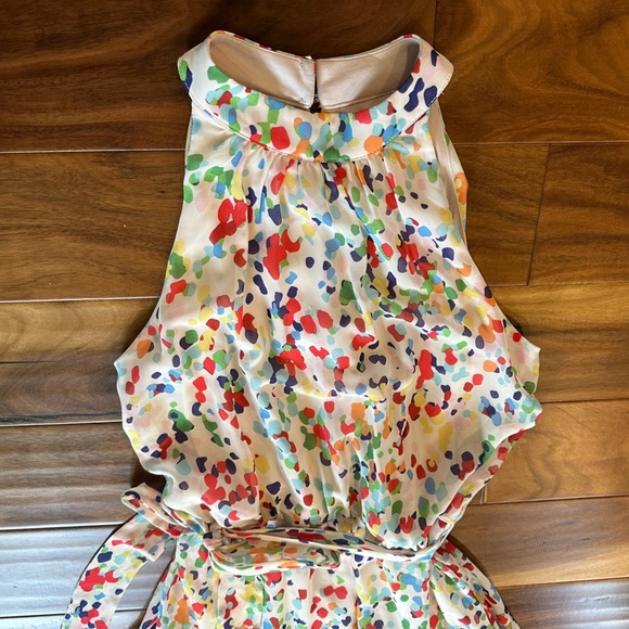 Julia Jordan Abstract Polka Dot Mocked Neck Halter Dress size 6 - Picture 4 of 8